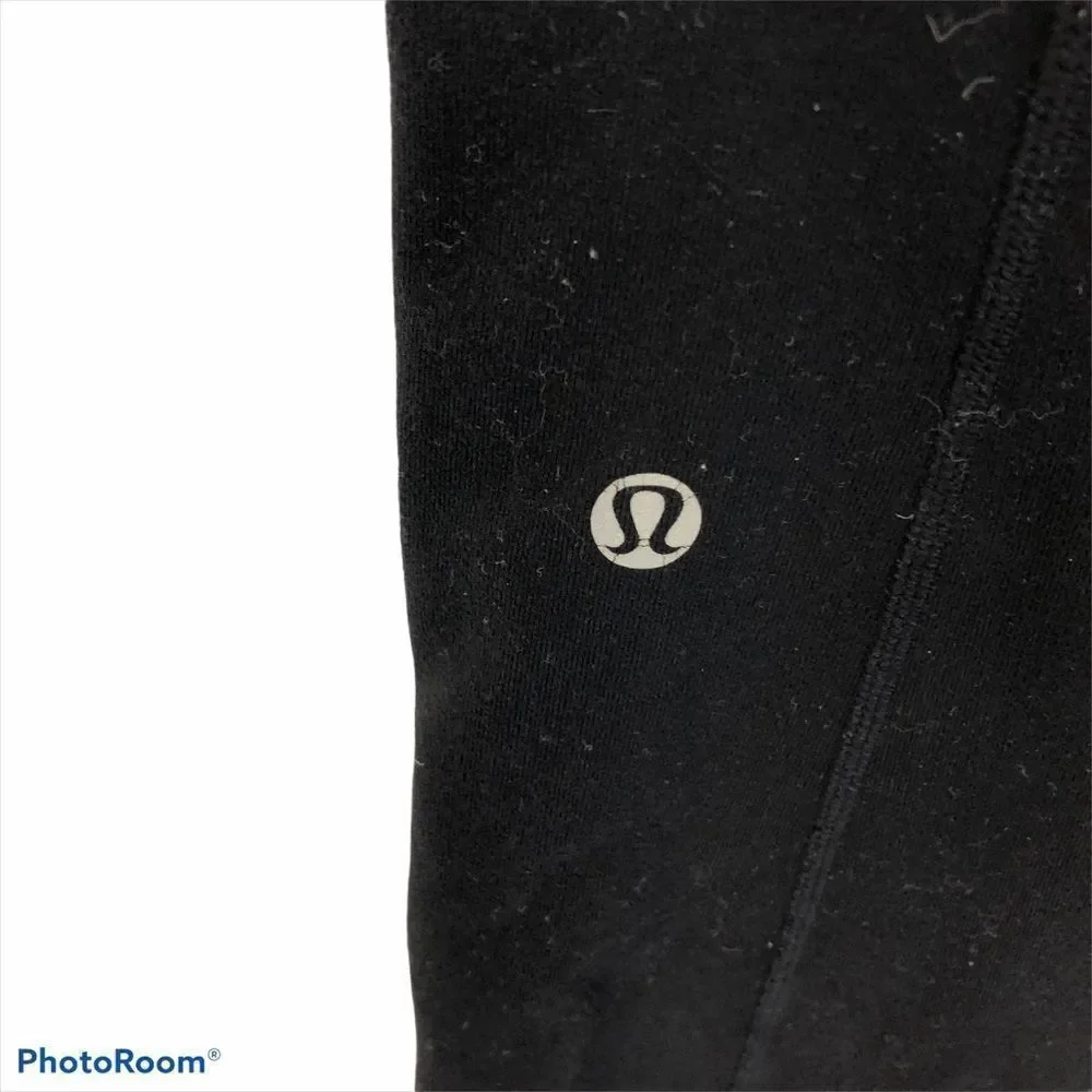 Lululemon Wide Leg Groove Pants Black Pink Size 8‎